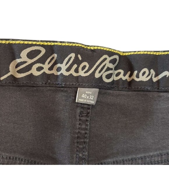 Eddie Bauer Mens Voyager Flex Jeans 2.0 Slim Fit Straight Leg 40x32 Faded Black - Picture 3 of 6